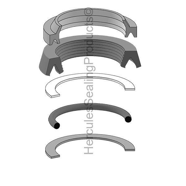 Miller - After Market Parts Hydraulic Cylinder Repair Kit- RK-I-U-1-2.500 HV2-KR400-250 - main